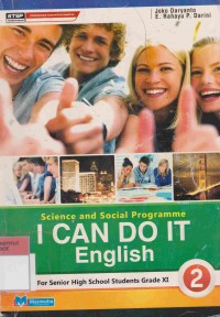 Image of Science and Social Programme I Can Do It English: english for senior high school student grade XI