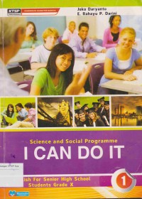 Image of Sciense and Social Programme I can do it: english for Senior high School student grade X