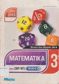 Image of Matematika 3 :Untuk SMP/MTS Kelas IX