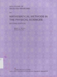 Image of Solutution of Selected Problems for Mathematical Methods in the Physical Sciences:
