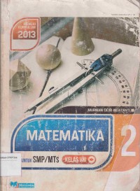 Image of Matematika 2 :Untuk SMP/MTS Kelas VIII